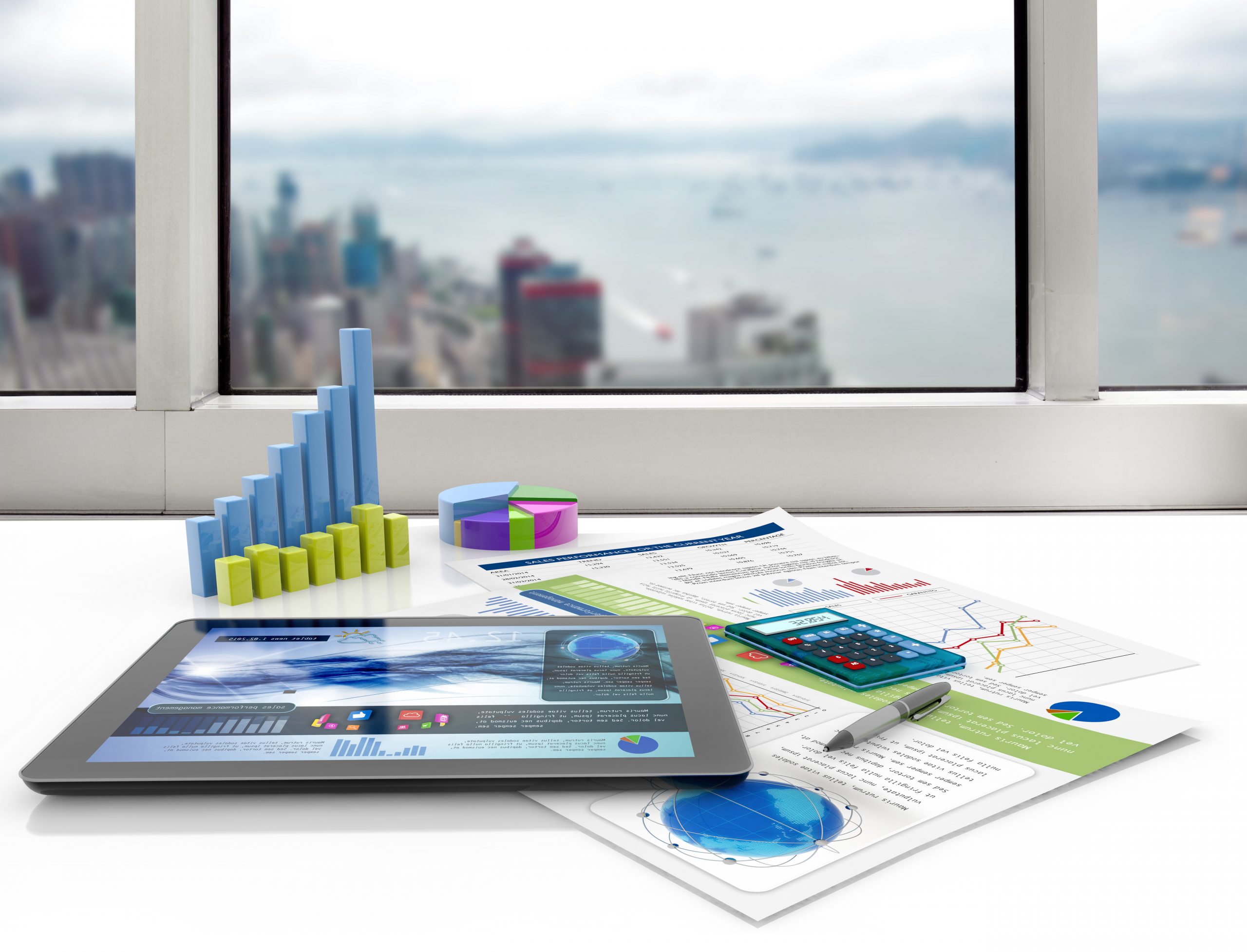 financial graphs demonstrating telecom cost management